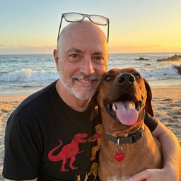 John and his Rhodesian Ridgeback, Tina